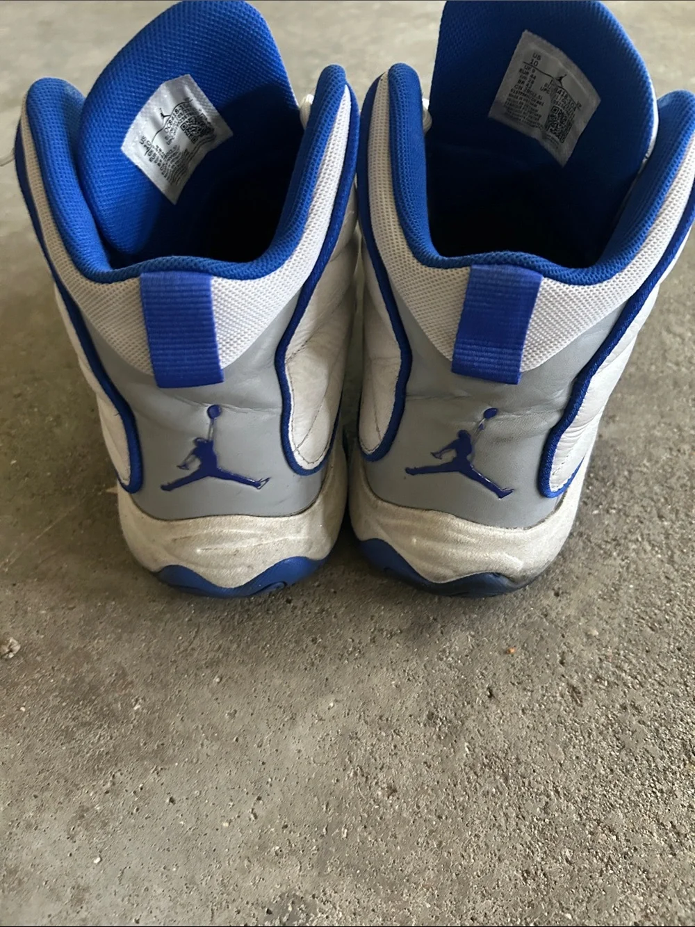 Nike JORDAN VP Blue and White Athletic Sneakers
